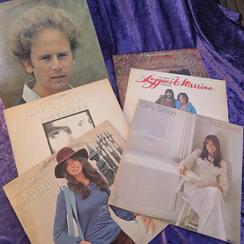Vintage Soft Rock Singer Songwriter Vinyl Record Lot Carly Simon Cat Stevens